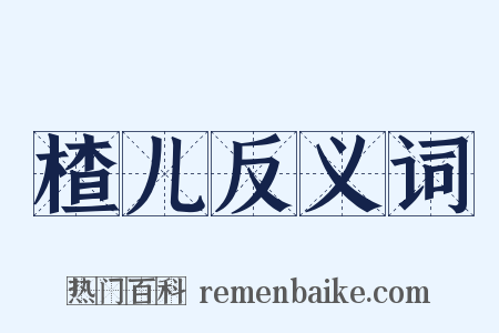 楂儿反义词是什么意思的图片